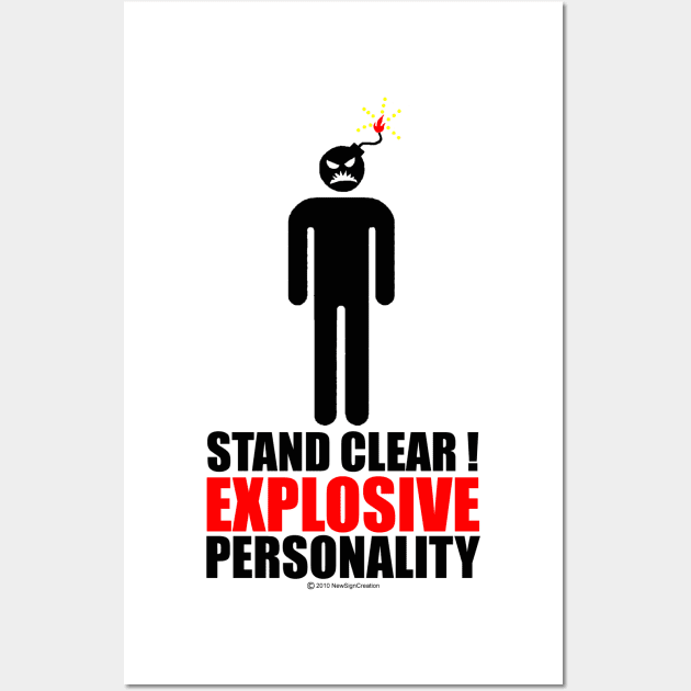 Stand clear! Explosive  Personality Wall Art by NewSignCreation
